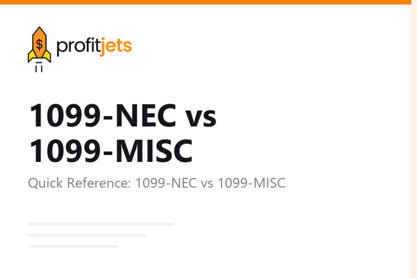 1099-NEC vs 1099-MISC: Key Differences and When to Use Each (2026 Update)