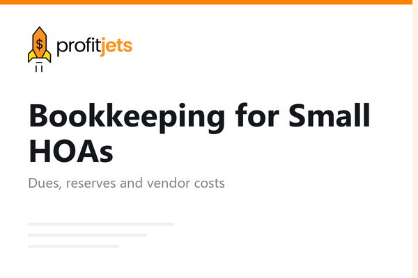 Know about Bookkeeping for Small HOA