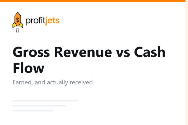 Gross Revenue vs Cash Flow: Why They Are Different and Why It Matters