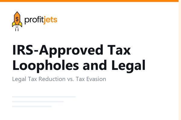 IRS-Approved Tax Loopholes and Legal Tax Strategies