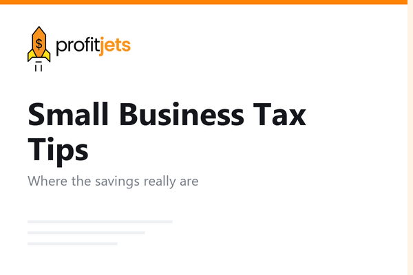 Small Business Tax Tips: Maximise Savings and Reduce Your Tax Burden
