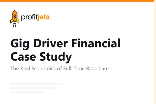 Gig Driver Financial Case Study: What Uber/Lyft Drivers Actually Earn