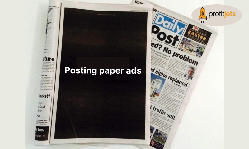 Posting paper ads