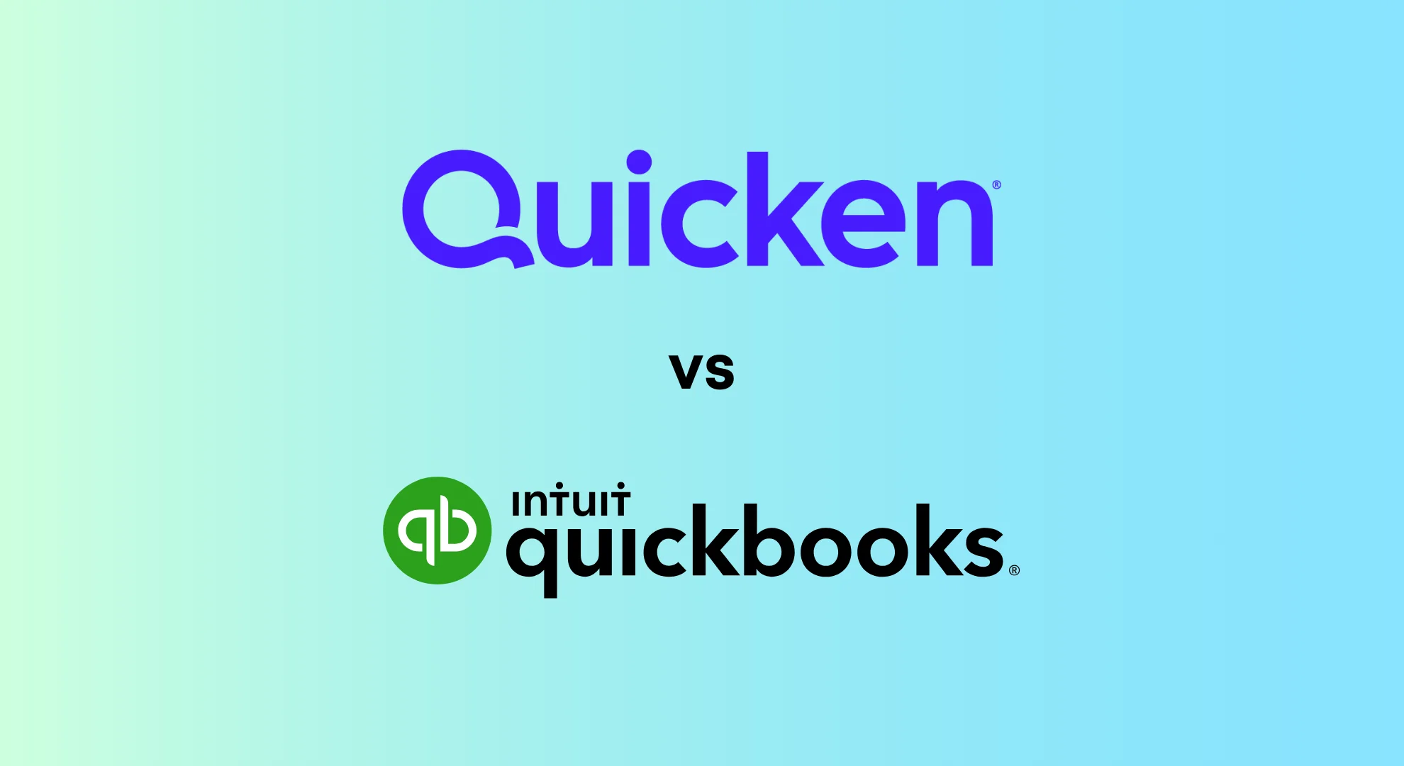 Quicken vs Quickbooks