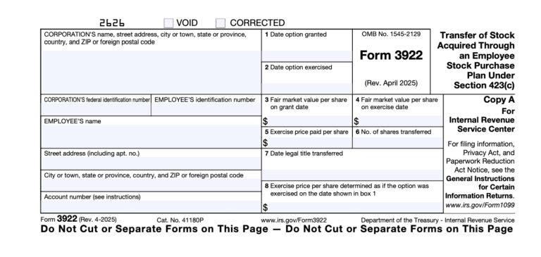 How to File Form 3922: Step-by-Step Instructions