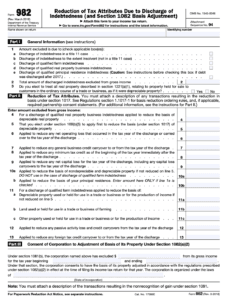 How to File Form 982: Step-by-Step Guide for Taxpayers
