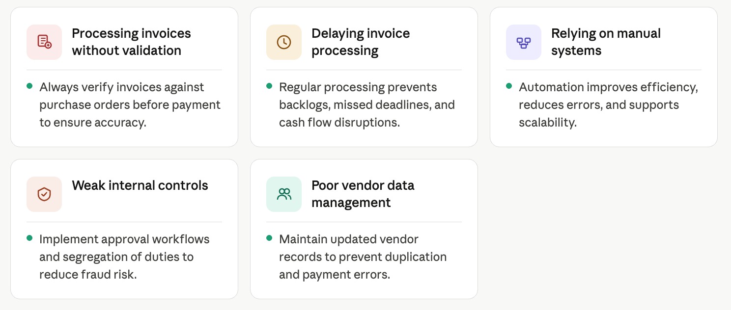 Account Payable Common Errors Businesses Make