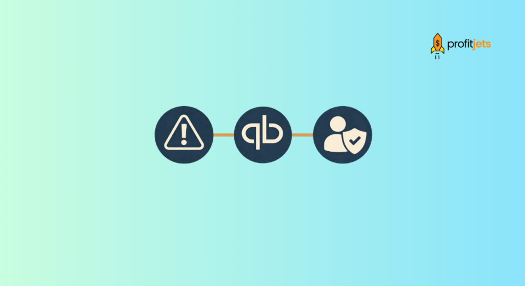 Warning, QuickBooks, user profile icons