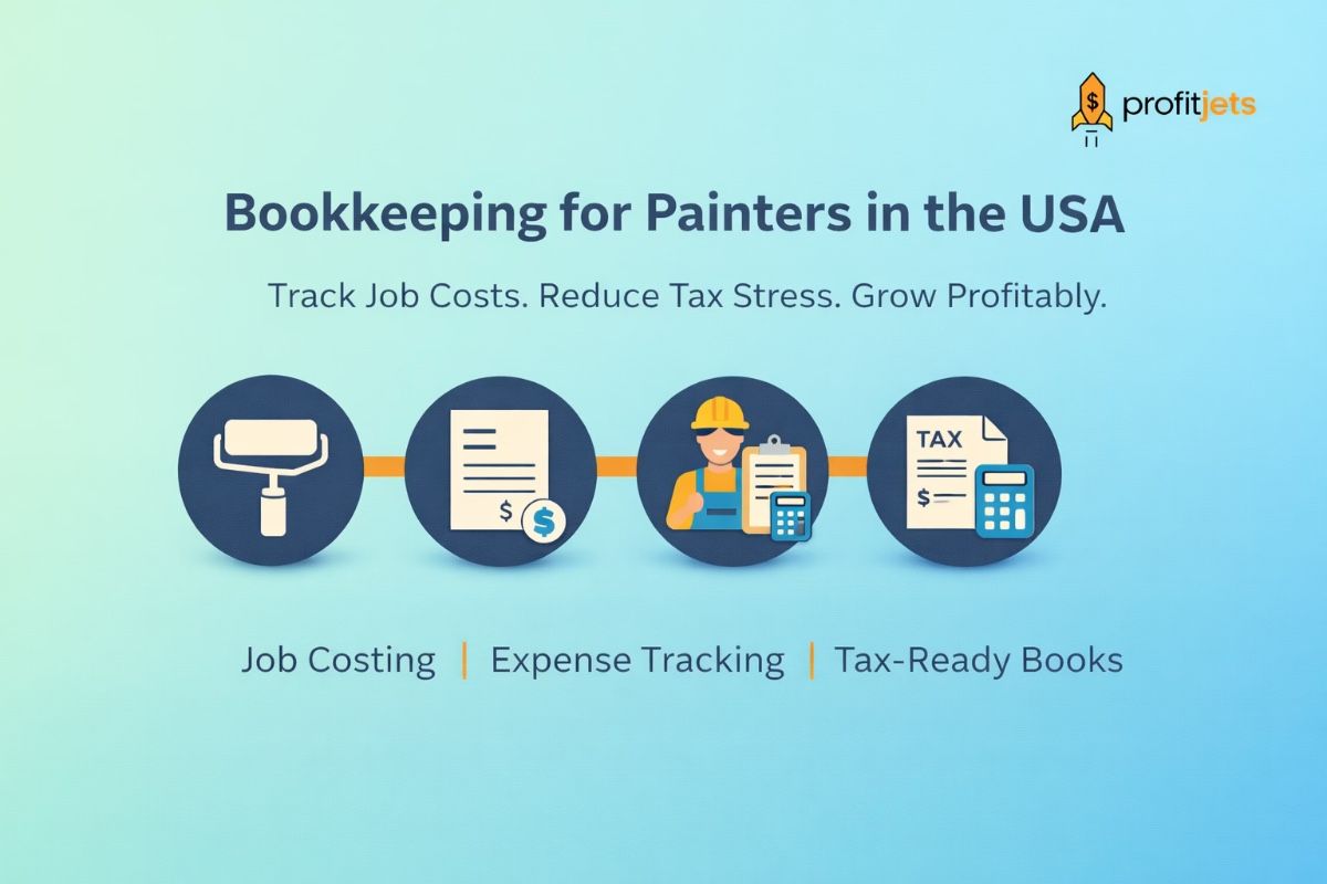 Bookkeeping for painters in USA, Track Job Costs, Reduce Tax Stress & Stop Losing Profits