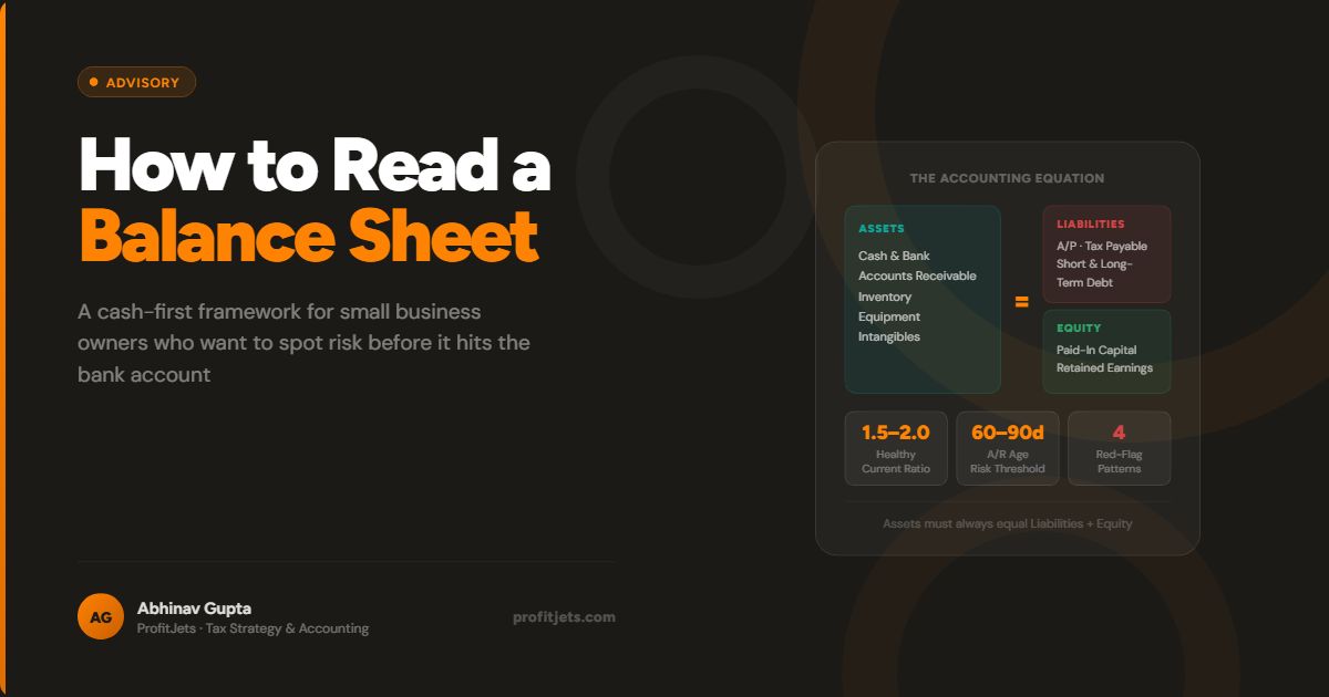 How to Read a Balance Sheet Simple Guide | Profitjets